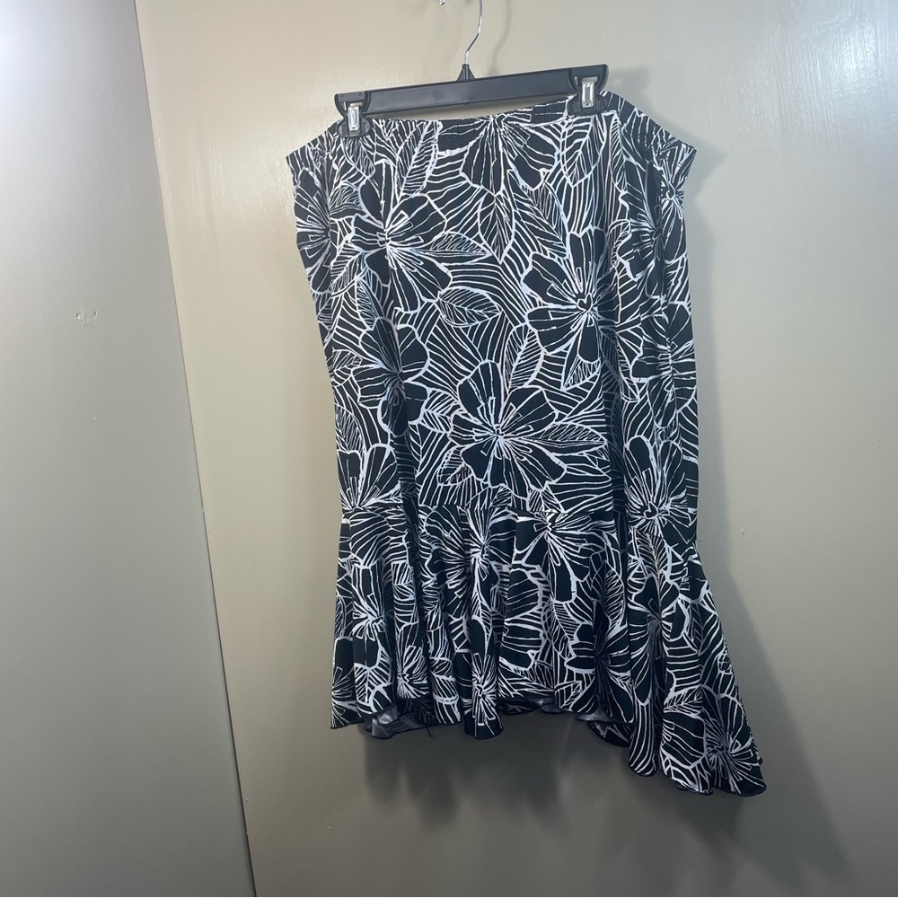 Chelsea muse floral High-Low A-Line Skirt size 2X office